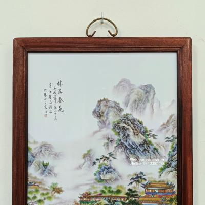 TRANH SỨ KHUNG GỖ - SẮC THU ( VẺ ĐẸP MÙA THU )